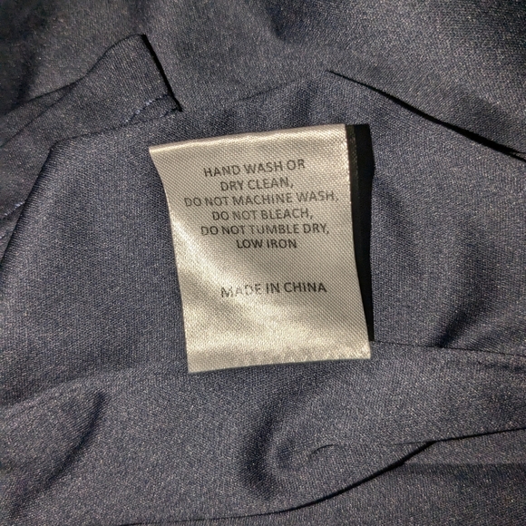 Antropologie Hutch V Neck Color Block Flutter Sleeve Wrap Dress Blue/Lilac Sz M - Picture 12 of 12